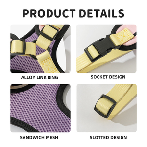 Ensemble de harnais pour chien anti-traction personnalisé, collier rembourré doux, laisse et harnais de qualité supérieure pour chien, distributeur de sacs à déjections canines, accessoires pour animaux de compagnie - Product Image 5
