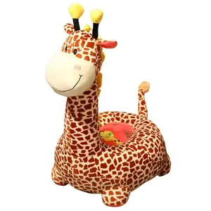 Aifei Speelgoed Schattige Zachte Kinderen Leren Stoel Kussen Knuffels Giraffe Meubels Luie Babysitbank Knuffel