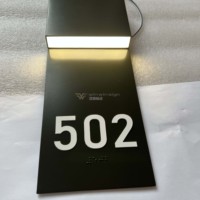 Exquisitas Letras Braille Luminosas de Acero Inoxidable 304 con Pintura Negra para Señalización de Hoteles, Uso en Interiores, Resistentes al Agua y Ecológicas