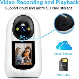 Telecamera Wi-Fi da Interno Antela 2MP Full HD, Baby Monitor con Schermo Touch, Audio Bidirezionale, Rotazione e Inclinazione, Sicurezza Domestica - Product Image 2