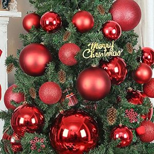 Bola de Navidad Grande y Económica de 20 cm, Color Dorado Brillante, para Decoraciones Navideñas, Bola de Navidad Personalizada y Adornos para Árboles - Product Image 4