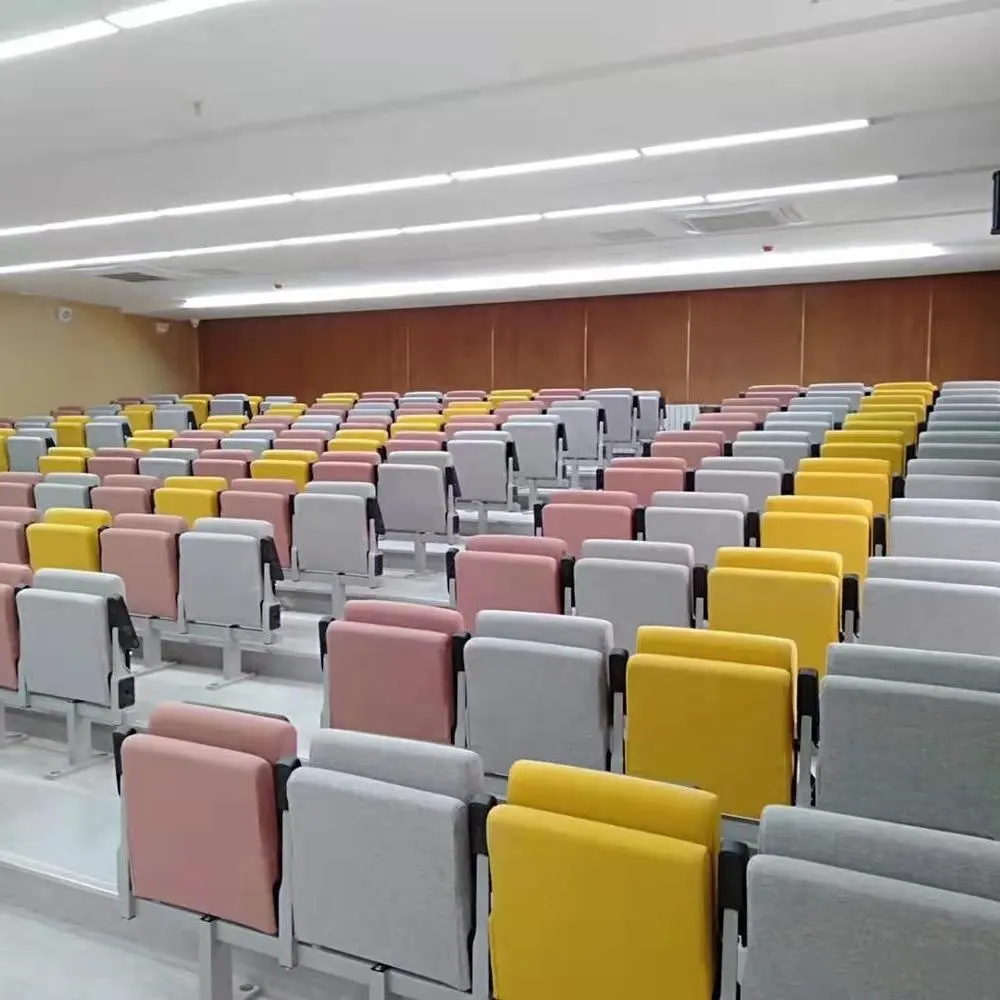 Hot Sale Popular Lecture Hall Seating Used School Furniture Armchair Home Theatre Seats