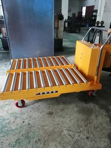 Plataforma de elevación eléctrica con rodillo hidráulico, tijera móvil - Product Image 5