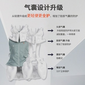 Anti-fall vest, anti-fall, post-operative <b>Bluetooth</b>, Taibao elderly smart pop-up <b>microphone</b>, protective airbag - Product Image 1