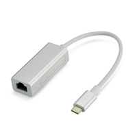 Adaptador Ethernet 2 en 1 de 1000Mbps USB 3,0 tipo C a RJ45 adaptador de tarjeta de red con cable 1G adaptador Ethernet de alta velocidad para ordenador portátil