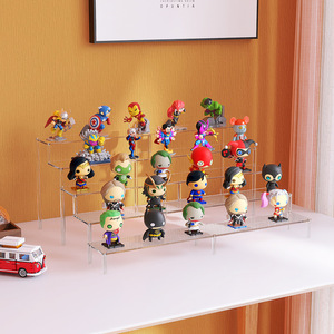 ชั้นวางอะคริลิคใสแบบหลายชั้นสำหรับฟิกเกอร์ Pop Mart Blind Box และตุ๊กตาเลโก้ ดีไซน์เรียบง่ายทันสมัย - Product Image 5