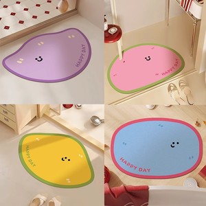 Dushang coloré moderne salle de bain séchage rapide absorbant tapis d'entrée <span class=keywords><strong>location</strong></span> maison décor antidérapant tapis modèle G terre de diatomées - Product Image 2