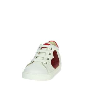 Zapatillas Falcotto para niña, color blanco, diseño de corazón rojo, zapatos de lona a la moda, talla 10 - Product Image 6