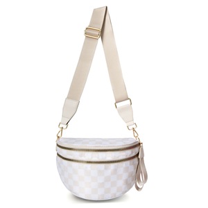 <span class=keywords><strong>Sac</strong></span> <span class=keywords><strong>banane</strong></span> à carreaux pour femme 2026 – <span class=keywords><strong>Sac</strong></span> de taille tendance avec ceinture pour voyage et mode féminine - Product Image 6