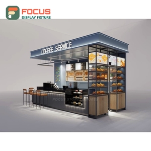 Modular Coffee Merchandise Display Rack Matte Black Finish Front Register Area Roastery Product Display Rack - Product Image 1