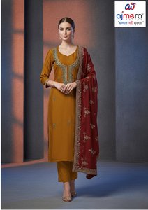 Salwar Kameez traditionnel en coton Ajmera pour femmes, robe ethnique de fête, coupe régulière, longueur cheville, séchage rapide, extensible, sans plis - Product Image 2