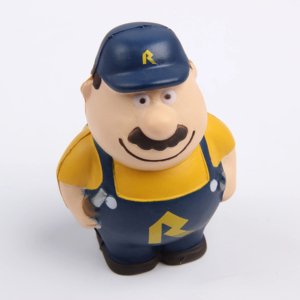 Man Paint Worker Doctor Shaped PU Stress <b>Ball</b> Character PU Anti Foam Stress Reliever <b>Ball</b> <b>Squeeze</b> Toys Promotional Gift - Product Image 2