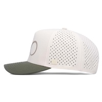 Gorras de Béisbol Ajustadas Vintage con Bordado a Mano, Logotipo Personalizado, Diseño Color Block, Transpirables, Impermeables, de Secado Rápido, con Tecnología Láser