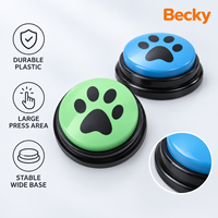 Jouets d'entraînement pour chiens de haute qualité, personnalisés, modernes, écologiques, en plastique, résistants à l'eau, avec bouton de communication