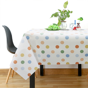 Tovaglia Bianca all'Ingrosso con Pois Colorati, Riutilizzabile <span class=keywords><strong>per</strong></span> Eventi e Catering - Product Image 3