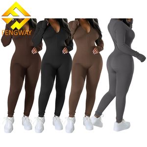 Nuova <span class=keywords><strong>Tuta</strong></span> Aderente da <span class=keywords><strong>Donna</strong></span> con Zip, <span class=keywords><strong>Maniche</strong></span> <span class=keywords><strong>Lunghe</strong></span> per Yoga, Palestra e Fitness - Product Image 1