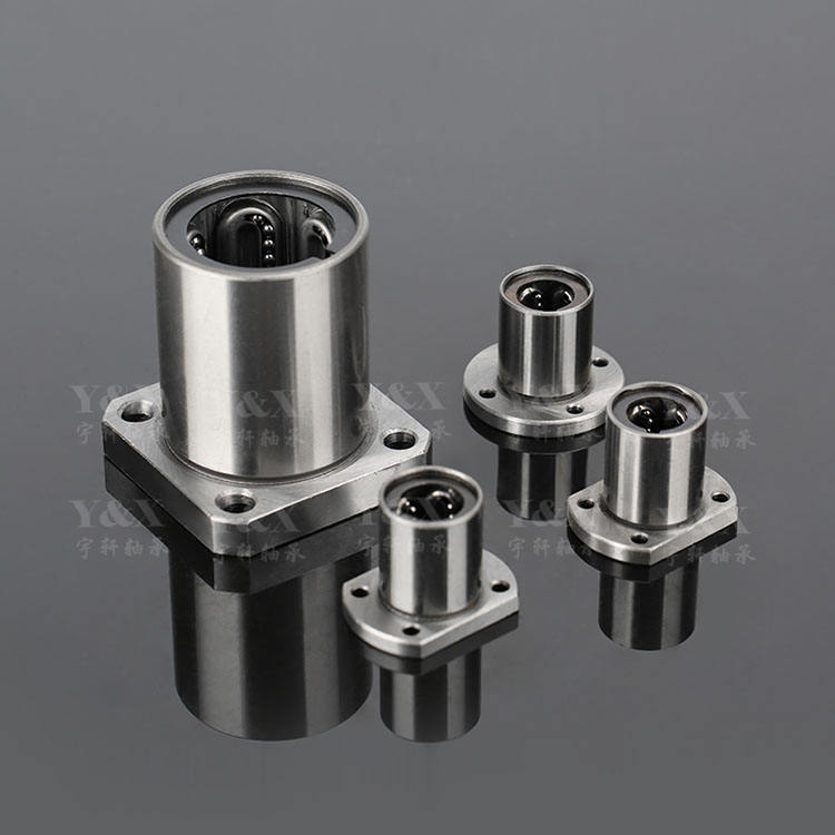 Lmk Series Chrome Steel Nylon Cage High Precision Flanged Linear Ball ...