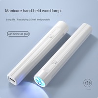 Lampu senter kuku Led 3w portabel isi ulang, lampu pengering kuku Uv Mini dengan baterai bawaan
