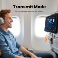 Transmisor Inalámbrico 2 en 1 de Largo Alcance Toocki BT-05 de 10M con Convertidor de Cable de Audio para Automóvil para una Transmisión Perfecta