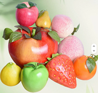 Op maat gemaakte levensechte kunstmatige grote fruiten appel banaan sinaasappel bruiloft feest thuis woonkamer decoratie