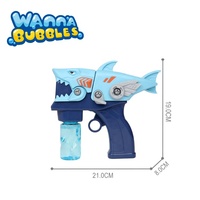 Wanna Bubbles, Pistola de Burbujas 2 en 1, de Plástico Desmontable, con Diseño de Dinosaurio de Dibujos Animados, Juguete