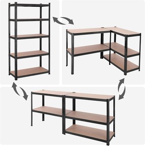 Adjustable Heavy Duty Metal Shelving Unit Boltless Racking <b>Shelves</b> Garage <b>Shelf</b> Warehouse - Product Image 5