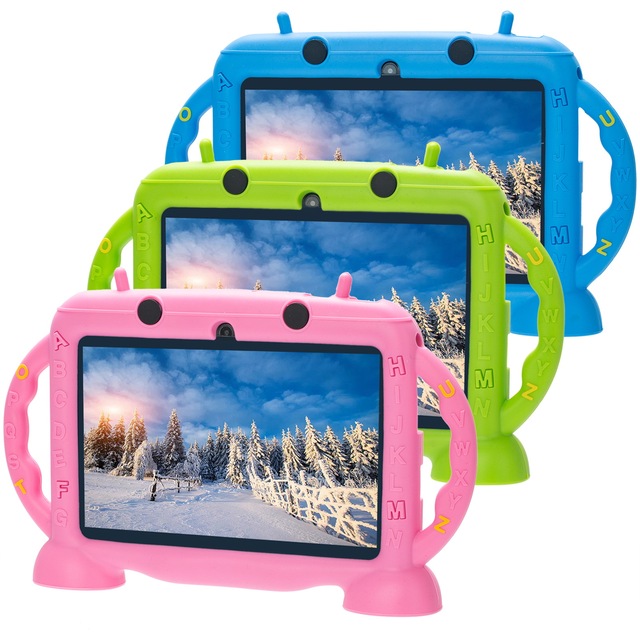 GSM Tablet PC Custom B2B Hot Sale 7 Inch Kids Tablet Tablette Enfant  Core  Quad 64GB Storage WiFi  Tablet  Toy Gift OEM ODM