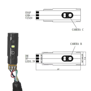 Tốt nhất 1MP 7.9 mét Ba máy ảnh hệ thống thoát nước kiểm tra ov9734 CMOS cảm biến nội soi <span class=keywords><strong>Camera</strong></span> <span class=keywords><strong>module</strong></span> cho công nghiệp - Product Image 2