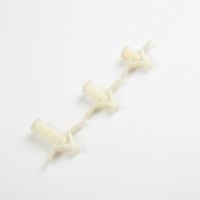 Cheville murale professionnelle en nylon à trois ailettes pour fixation par vis dans le béton, le mur et la maçonnerie, avec conception anti-torsion M8