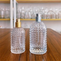 Flacon de parfum rond unique et élégant, emballage de parfum, 50 ml, 100 ml, flacon de parfum en verre avec vaporisateur