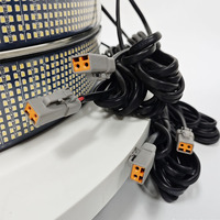 Kit d'éclairage de roues Kingshowstar 4 pièces 17 pouces 20 rangées avec module, anneaux lumineux LED double face blanc pur 10 rangées pour camion