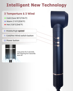 <span class=keywords><strong>Secador</strong></span> <span class=keywords><strong>de</strong></span> <span class=keywords><strong>Pelo</strong></span> 7 en 1 <span class=keywords><strong>de</strong></span> Alta Velocidad con Motor sin Escobillas, Cepillo Iónico Multifuncional para Rizar y Alisar el Cabello - Product Image 4