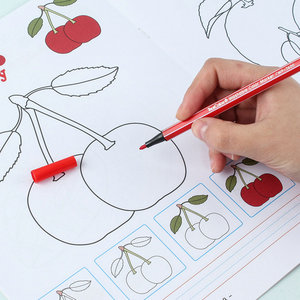Venta caliente personalizada barato niños libros <span class=keywords><strong>para</strong></span> colorear impresión dibujo pintura libro <span class=keywords><strong>para</strong></span> niños de 2 a 5 años de edad Aprendizaje de <span class=keywords><strong>palabras</strong></span> en inglés - Product Image 6