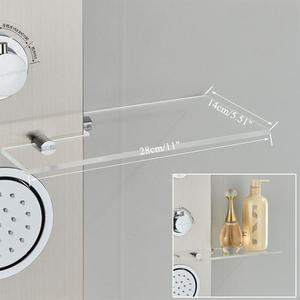 Luxury Single-Handle Wall-Mounted Stainless Steel Waterfall <strong>Shower</strong> <strong>Plate</strong> Multi-Function Rain Spray Pattern for Hotels Ceramic - Product Image 5