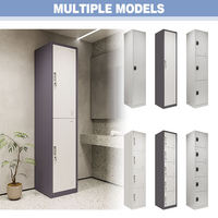 Casier en acier à une porte, armoire de rangement métallique pour école, gymnase, bureau, appartement, chambre à coucher, meubles