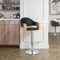 Chaise haute commerciale moderne de tabouret de barre en métal de meubles en bois solide de Offre Spéciale pour des chaises supérieures de barre de cuisine