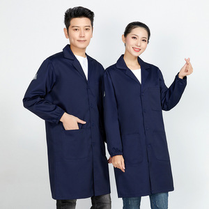 Laboratori di fabbrica del mercato dell'industria alimentare uniforme da <span class=keywords><strong>uomo</strong></span> donna tasca esterna originale <span class=keywords><strong>camice</strong></span> da laboratorio - Product Image 3