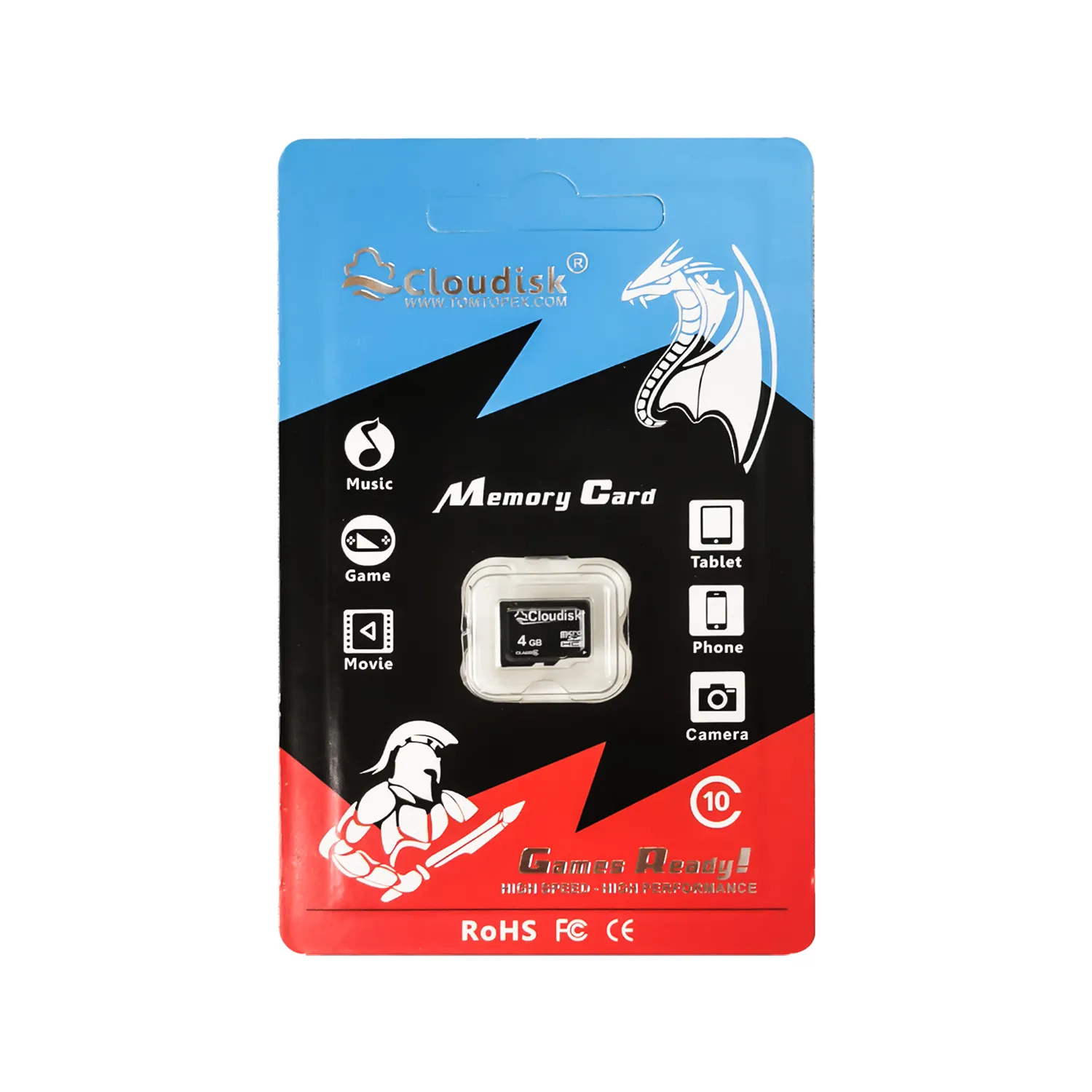 Free Shipping High Speed TF Memory Card for Smart Device 4GB Class 10 U1 Mini SD Card with Package Free SD Adapter for Cellphone