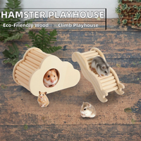 Ensemble de terrain de jeu pour hamster en bois multi-niveaux, durable et écologique, vente en gros, directement de l'usine, accessoires pour petits animaux de compagnie, DIY