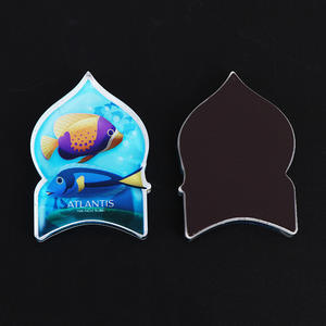Logo à motif personnalisé autocollant magnétique pour réfrigérateur <span class=keywords><strong>mini</strong></span> cadeau promotionnel d'intérieur aimants pour réfrigérateur océan simulés en acrylique 3D - Product Image 1