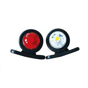 Mini Feu de Position LED Rond Double Face Bicolore 12V 24V IP68 pour Camion Remorque Fourgonnette Pick-up Marque LJZ Garantie 1 An - Product Image 1