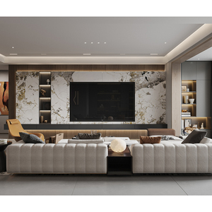 Meubles de chambre à coucher en tissu de luxe modernes sur mesure avec panneaux en MDF pour projets hôteliers et résidentiels 5 étoiles - Product Image 3