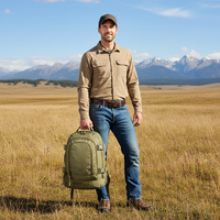 Sac à dos tactique personnalisé en gros, 35L-60L, étanche, extensible, avec système Molle, sac d'assaut, sac à dos de sport tactique