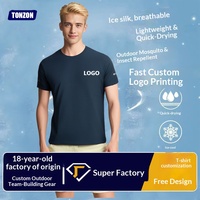 T-shirts unis personnalisables en gros avec logo imprimé, unisexe, en spandex, col rond, décontractés, à manches courtes, vente en gros