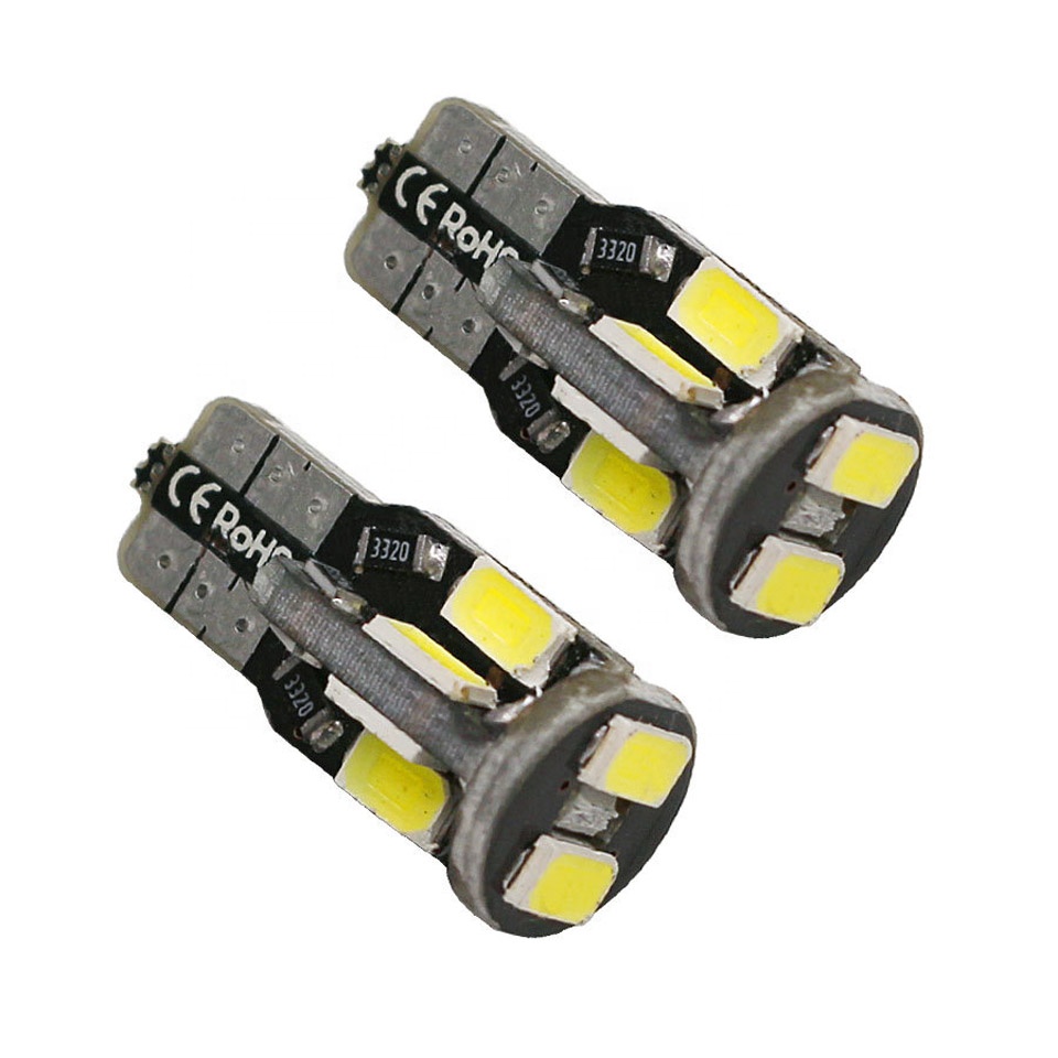 อะไหล่รถยนต์ T10 5730 10SMD LED ไฟความกว้างโคมไฟ Lifepan Super Light Canbus หลอดไฟ Led T10