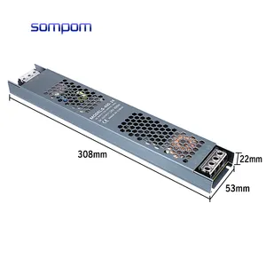 OEM ODM CA a DC 24V 400W LED Fuente de alimentación conmutada 60W 100W 150W 300W Controlador LED ultra delgado para tira de LED