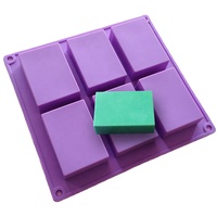 6 cavità Del Silicone muffa Del Sapone Realizzazione di Stampi