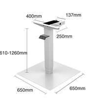 Table basse électrique mobile à hauteur réglable à une jambe bureau et bureau de levage de loisirs