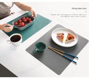 Customizable Reusable Non-Toxic Silicone Classic Design <b>Rectangle</b> Shape Food Grade Extra Large Durable Easy Use Feeding <b>Placemat</b> - Product Image 2