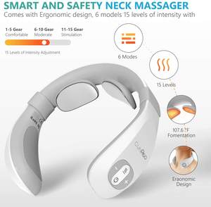 Mini Masajeador Eléctrico Portátil de Cuello Eveekon, Masajeador Muscular Eléctrico de Cuello, Masajeador Multifuncional <span class=keywords><strong>Tens</strong></span> para Cuello - Product Image 6